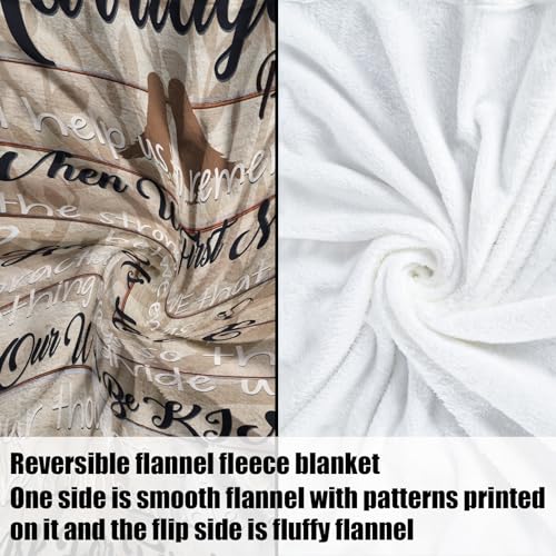 Wedding Gifts for Couples Marriage Prayer Fleece Flannel Throw Blanket for Couple Newlyweds Best Bride Gifts for Wedding Day Bridal Shower Anniversary Honeymoon Engagement Gifts for Groom, 130x152 cm - Image 3