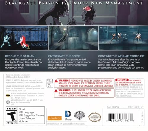 Image of Batman: Arkham Origins Blackgate - Nintendo 3DS (Renewed)