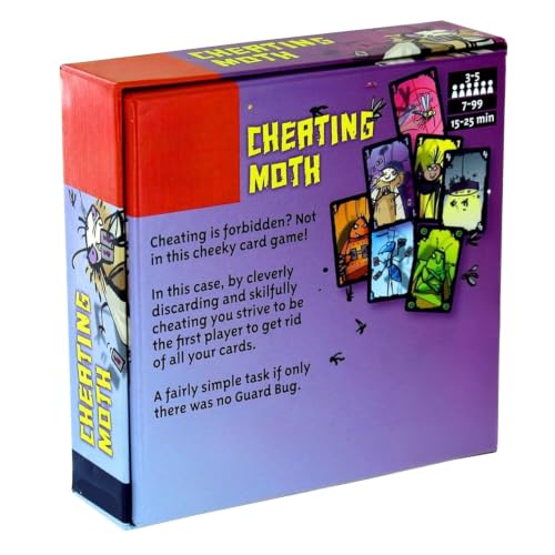 Image of Awestuffs Cheating Moth - Card Game Where Cheating is Required, Easy to Play, Thematic Strategy Game for Teens & Adults, Ages 15+