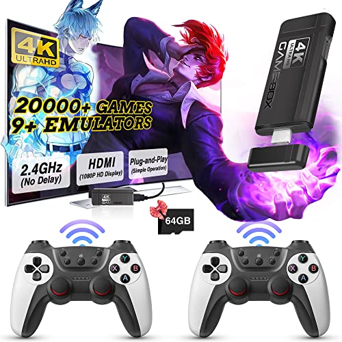 Wireless-Retro-Game-Console-Equipped-with-64G-TF-Card-Plug-and-Play-Nostalgia-Game-Stick-4K-20000-Games-Built-in-9-Classic-Emulators-with-Dual-24G-Upgraded-Wireless-Controllers-White Wireless-Retro-Game-Console-Equipped-with-64G-TF-Card-Plug-and-Play-Nostalgia-Game-Stick-4K-20000-Games-Built-in-9-Classic-Emulators-with-Dual-24G-Upgraded-Wireless-Controllers-White