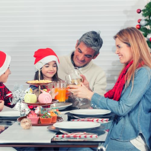 TsunNee 2-Pack 3-Tier Cake Stand Cupcake Holder, Dessert Plates Cakes Fruit Cookie Candy Display Tower Serving Platter, Pastry Tiered Serving Tray for Wedding Birthday Tea Party Chiristmas - Cosy Home Interiors TsunNee 2-Pack 3-Tier Cake Stand Cupcake Holder, Dessert Plates Cakes Fruit Cookie Candy Display Tower Serving Platter, Pastry Tiered Serving Tray for Wedding Birthday Tea Party Chiristmas - Image 4