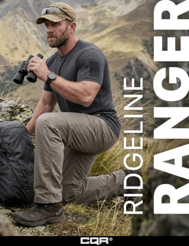 Image of CQR Men's Convertible Cargo Tactical Pants, Water Resistant Outdoor Hiking Pants, Zip Off Lightweight Stretch Work Pants