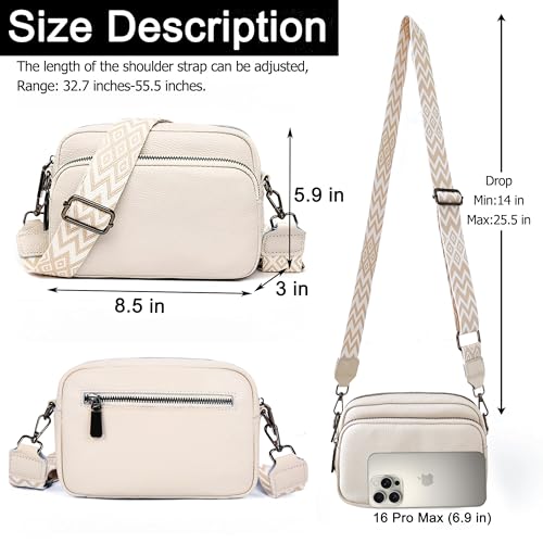 VODIU Crossbody Bags for Women Purses Handbags Leather Shoulder Bag with Guitar Strap Cross Body Bag for Woman Trendy Purse3