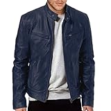Consejos de mantenimiento: La chaqueta de hombre es duradera. Fácil de cuidar: simplemente límpielo con cuidado y regularidad con un paño suave y aceite para cuero para mantener el brillo. Lea atentamente la información sobre tallas antes de comprar.