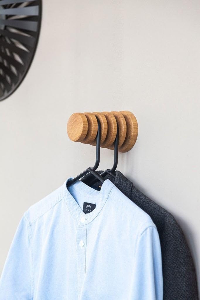 Wooden Hanger Holder for Clothes Natural Wood Finish Curved Design for Almirah Coat Hanger (1)-image-20