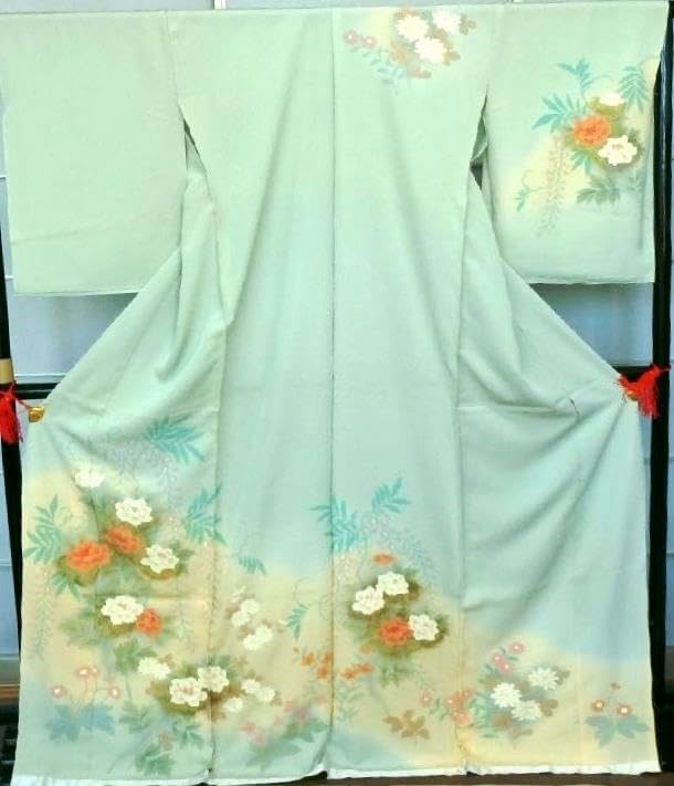 正絹 京友禅 手描き訪問着 仮絵羽 未仕立品 正絹 京友禅 訪問 正絹 京友禅 手描き訪問着 仮絵羽 未仕立品 正絹 京友禅 訪問