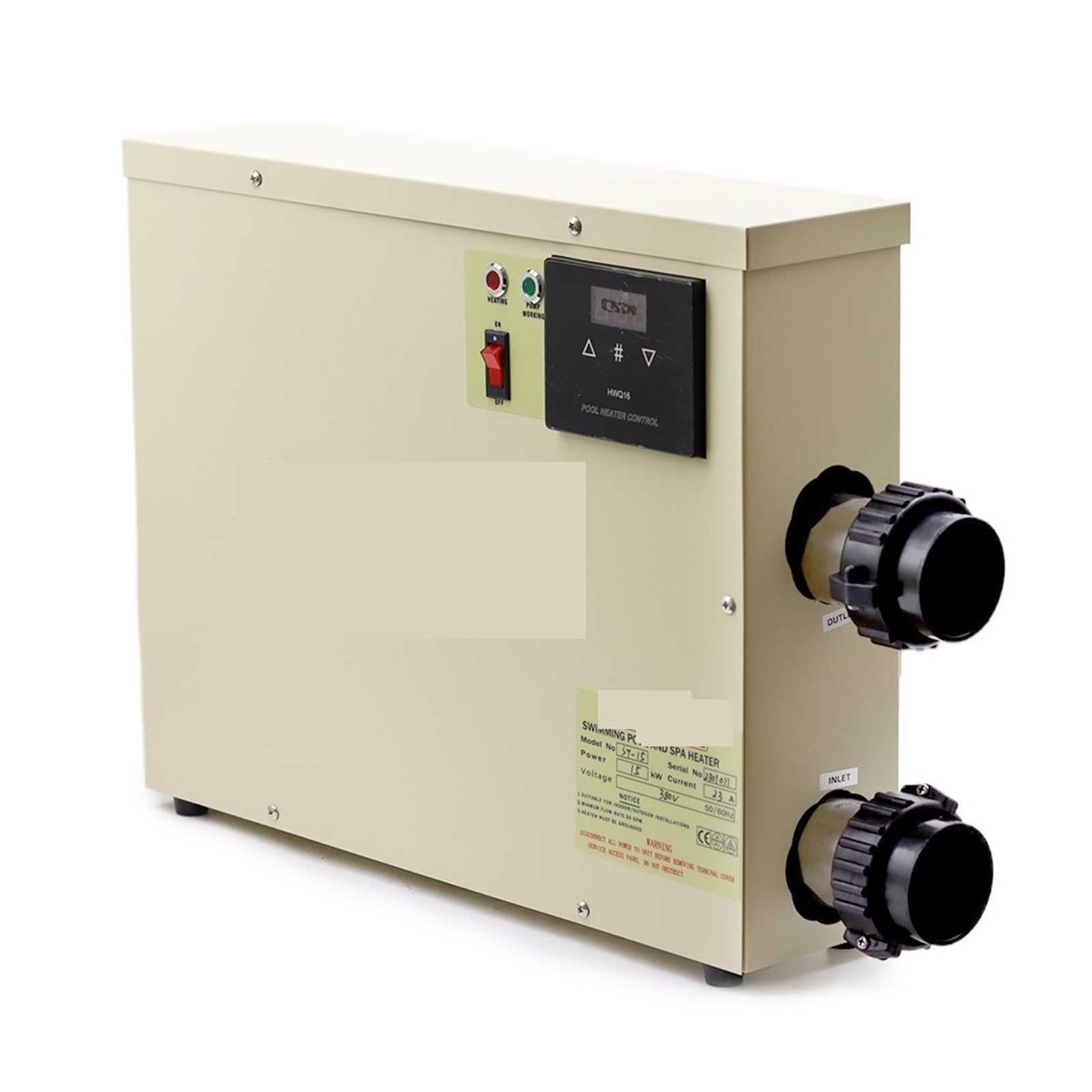 Calentador de Piscina, Calentador de Agua de 18 KW for termostato de Piscina y bañera(Three Phase 380v)