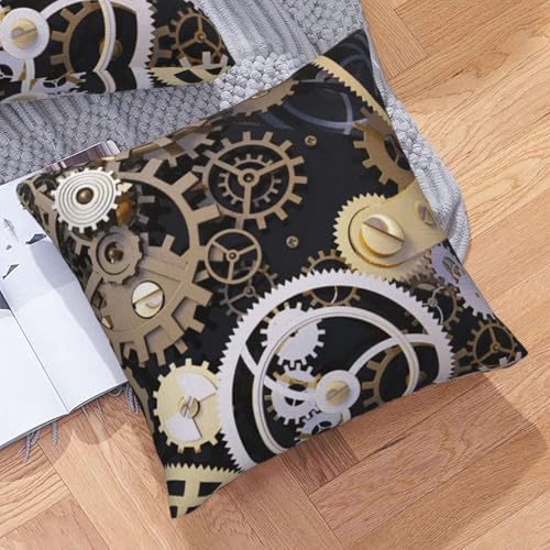 Housse de coussin steampunk robuste en imitation lin pour rénover un canapé - 8