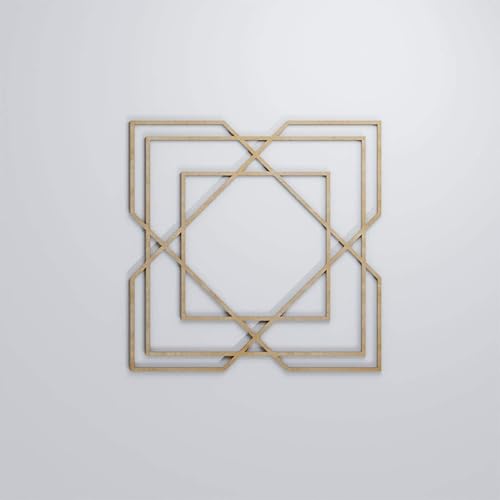 Miniatura 5 de Ekena Millwork WALW16X16X0250LWDBI Lakewood - Paneles de pared decorativos con calado, 15 38 pulgadas de ancho x 15 38 pulgadas de alto x 14 de