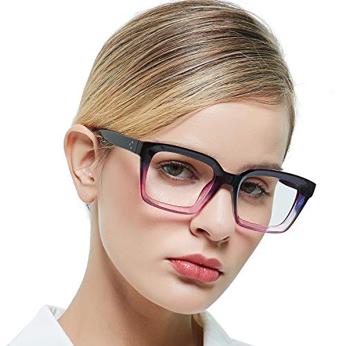 MARE AZZURO Blue Light Blocking Reading Glasses Women Computer Readers 0 1.0 1.25 1.5 1.75 2.0 2.25 2.5 2.75 3.0 3.5 4.0 5.0 6.0 (Purple, 1.50)