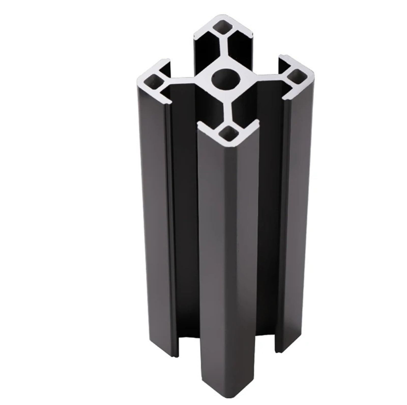 GTPBAO Profilo in alluminio 3030 anodizzato nero, estrusione lineare quadrata, struttura a rotaia quadrata spessa 1,8 mm Binario estruso(900mm)