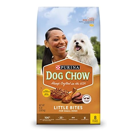Purina Dog Chow Small Breed Dry Dog Food, Little Bites With Real Chicken & Beef - 8 lb. Bag Cover