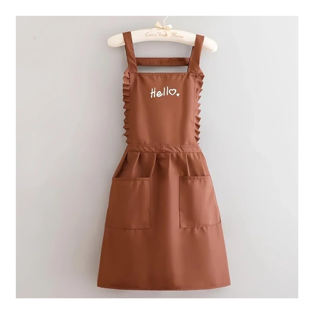 Grembiule stile principessa, grembiule impermeabile floreale per ristorante, barista, uniforme da lavoro, adatto per ristoranti, hotel, giardinaggio