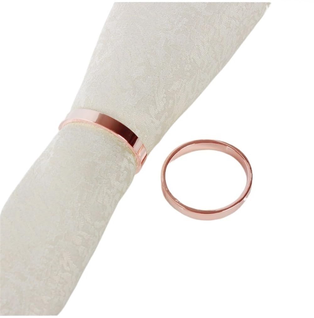 Anelli Portatovaglioli Portatovaglioli con fibbie for tovaglioli for la decorazione della tavola di casa del ristorante festa nozze(50pcs gold)
