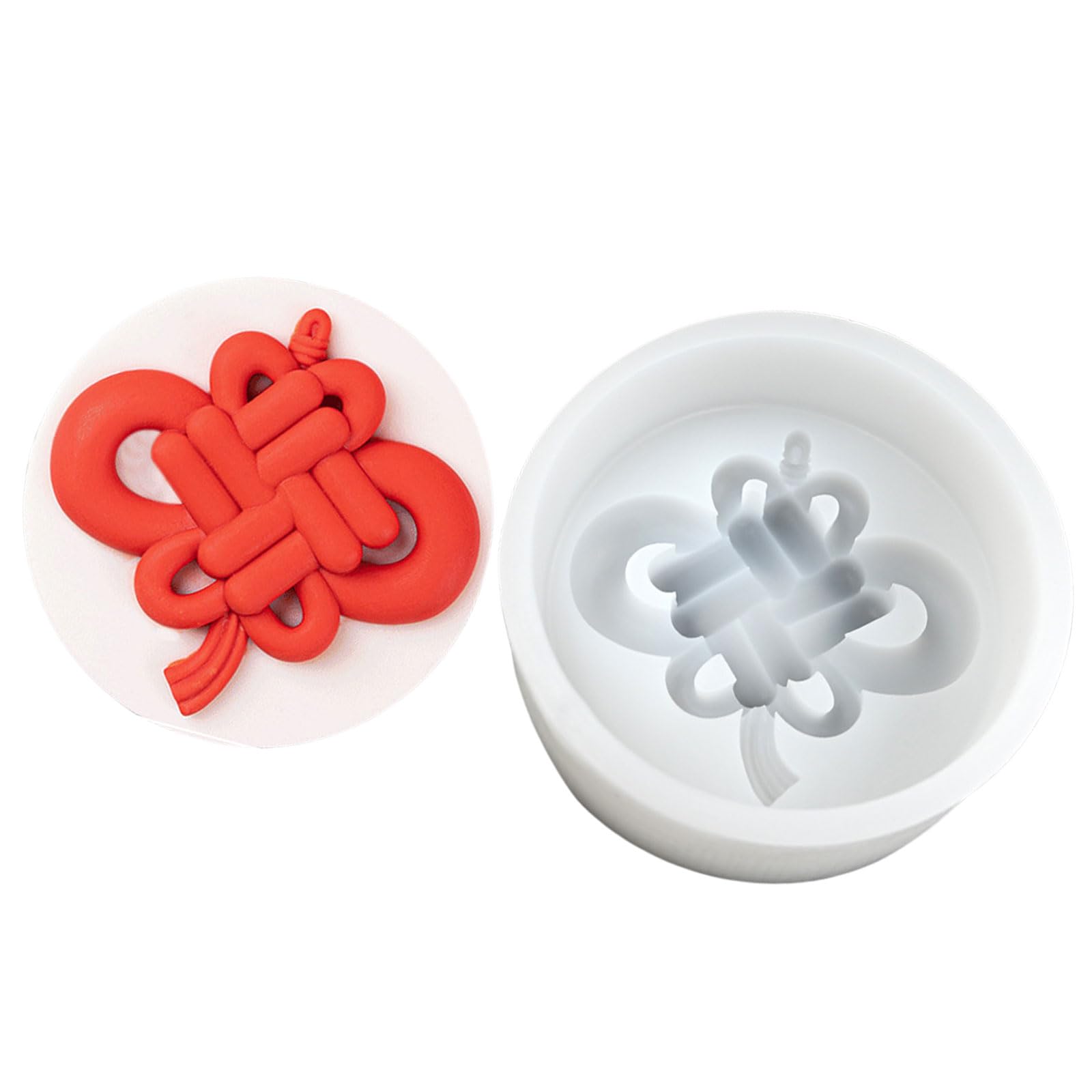 Kalttoy Mousses Cake Decorating Molds Silicone Molds Chinese Knot Shape Chocolate Holiday Dessert Cake Baking Tool Nonstick Mousses Mold Kitchen Baking Supplies