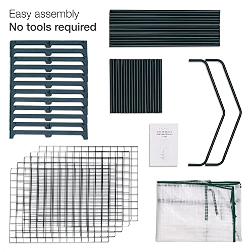 BRAMBLE 5-Lagen Mini Tuinkas, Kweekkas, Broeikas voor Binnen en Buiten met 5 Planken, Stalen Frame en Versterkt PVC… - Image 7