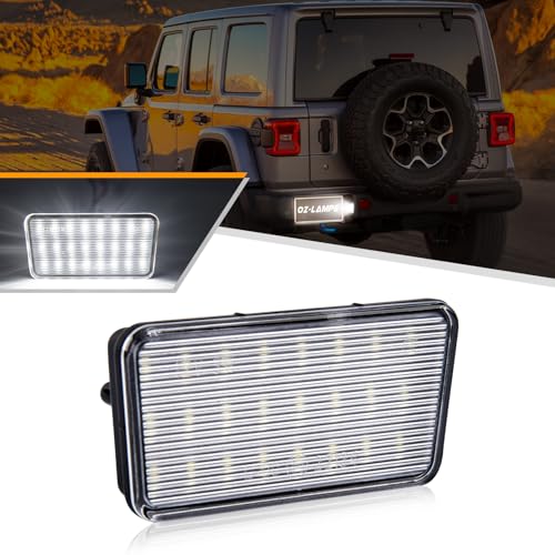 OZ-LAMPE Kennzeichenbeleuchtung für Jeep JL wrangler 2018+, Nummernschildbeleuchtung, Beleuchtung mit Canbus Fehlerfrei, 2 Stücke, 1Z0943021B