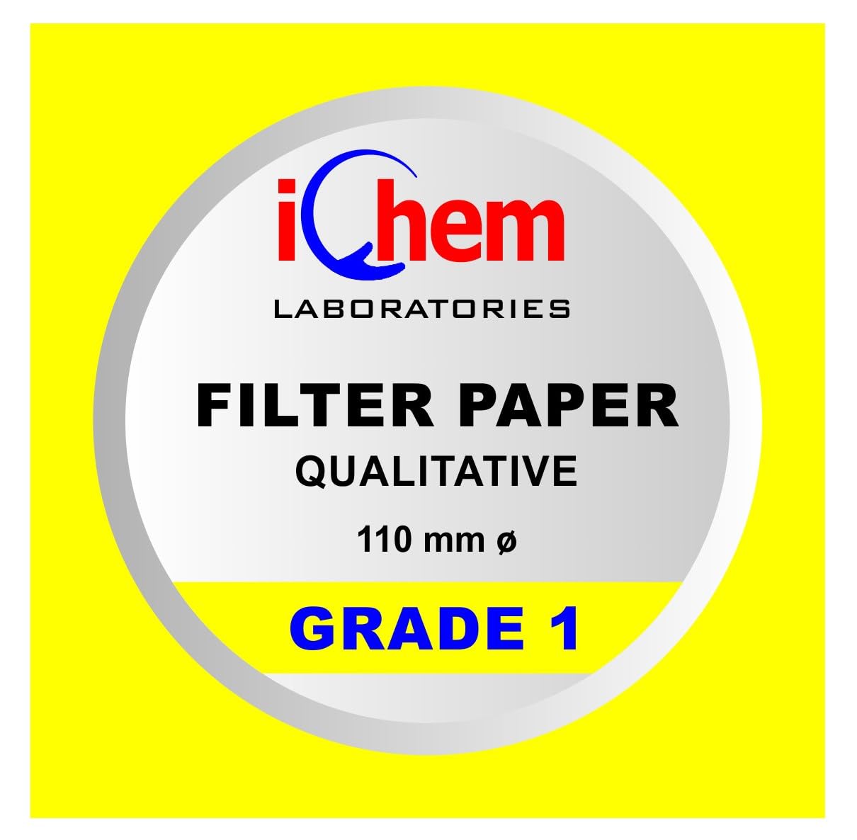 ICHEM 110 mm Filter Paper Grade 1 | Qualitative Square Sheets Pack of 100 | Chemistry Lab Experiments for Schools or Laboratory Activities-picture-19