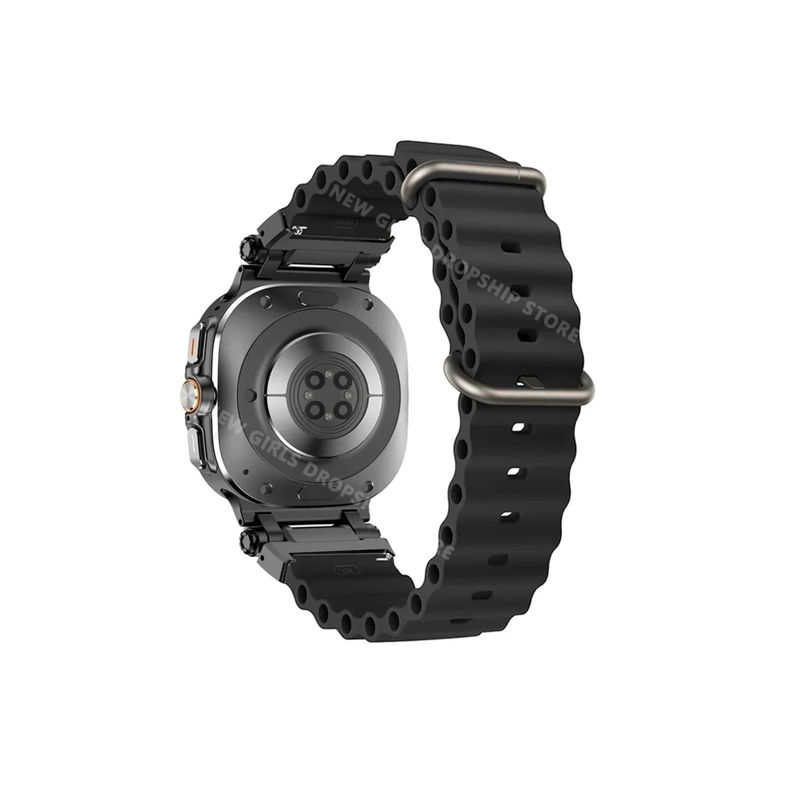 Correa de silicona Ocean Loop compatible con Samsung Galaxy Watch Ultra 47mm, correa de reloj deportivo, pulsera suave y transpirable