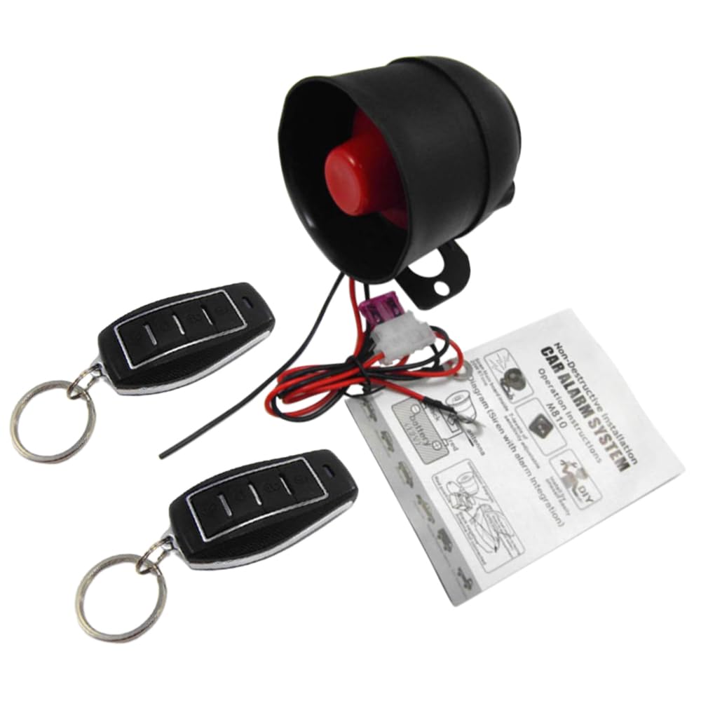 UniV/e*rsal Dispositif d'alarme de voiture, UniV/e*rsal Dispositif d'alarme automatique à vibrations à télécommande, convient pour les voitures DC 12 V