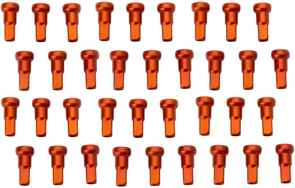 Tusk Impact Wheel Replacement Spoke Nipple Kit Rear Orange For KTM 300 XC-W Six Days 2014-2018