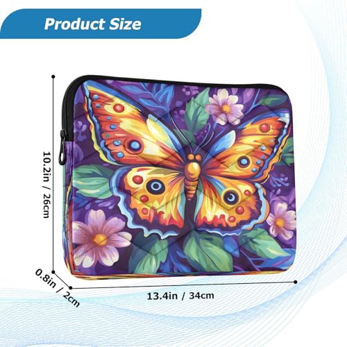 Funda para portátil de 13.3 pulgadas Butterfly Flower miniatura 3