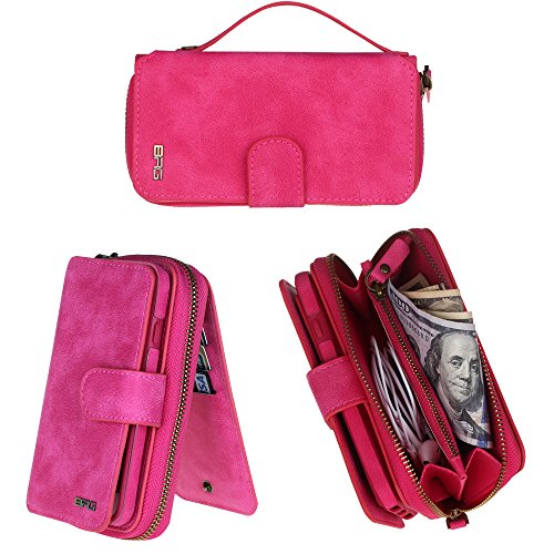 Coque iPhone 6/ 6s Housse + Portefeuille,Gasin Etui Portefeuille en Cuir Noir Coque Protection Un emplacement pour carte à crémaillère pour Apple iPhone 6/6s Cover