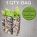 Havercamp Next Camo Gift Bag - 1 Count - Great for Hunter Themed Party, Camouflage Motif, Birthday Event, Graduation Party, Father's Day Celebration