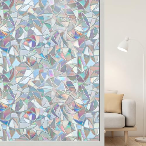 Catálogo para Comprar On-line Decoración de ventanas los mejores 10. 48 Arthome 90x254CM Película Privacidad Decorativa de Vidrio,Efecto Arco Iris,Sin Pegamento Vinilo Pegatina de Ventana,Adherencia Electrostática,Anti UV,para Sala de...
