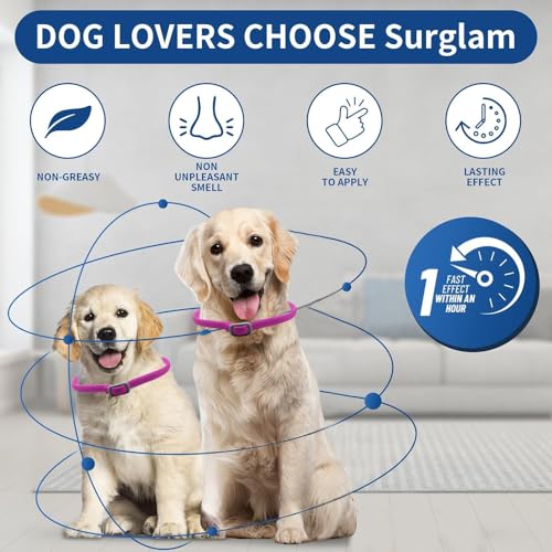 BKEPDY Hundehalsband 2 Stück Effektiver Schutz vor Ungeziefern Wasserdicht Einstellbares Floh und Zeckenschutz für Hunde Alle Größen und Rassen (Rosa)