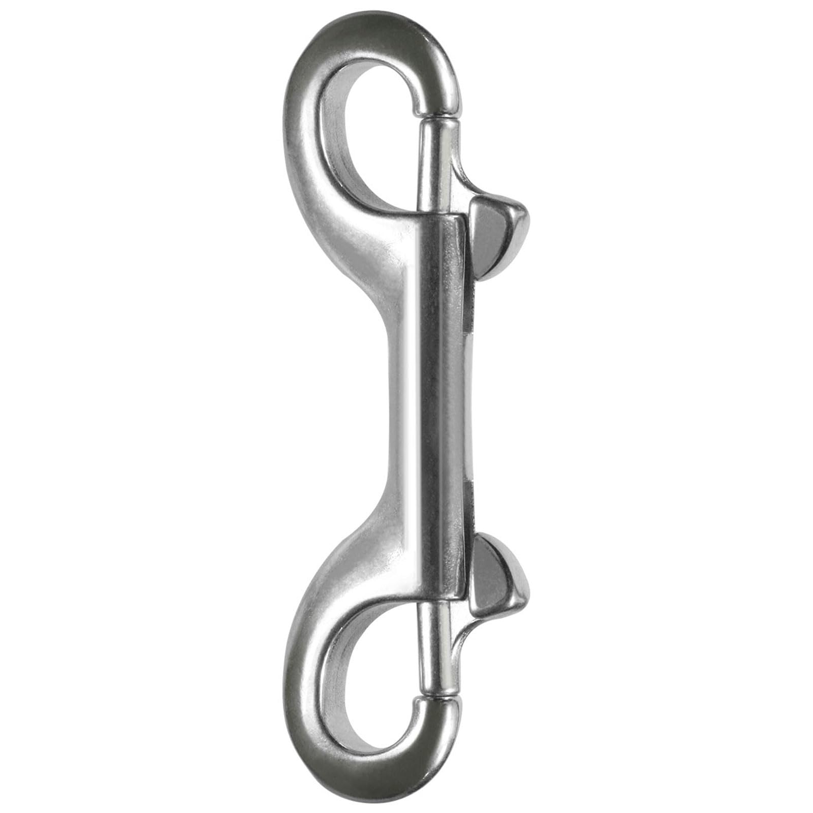 Double Ended Bolt Snap Hooks - Double End Scuba Diving Clips - 3.5 Inch 316 Marine Grade Metal Clips for Diving, Dog Leash, Horse Tack, Feed Buckets?1PC,90MM)
