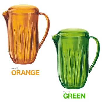 きつね　緑と白のストライプ模様のガラス製ピッチャーイタリア　レースガラス きつね 緑と白のストライプ模様のガラス製ピッチャーイタリア