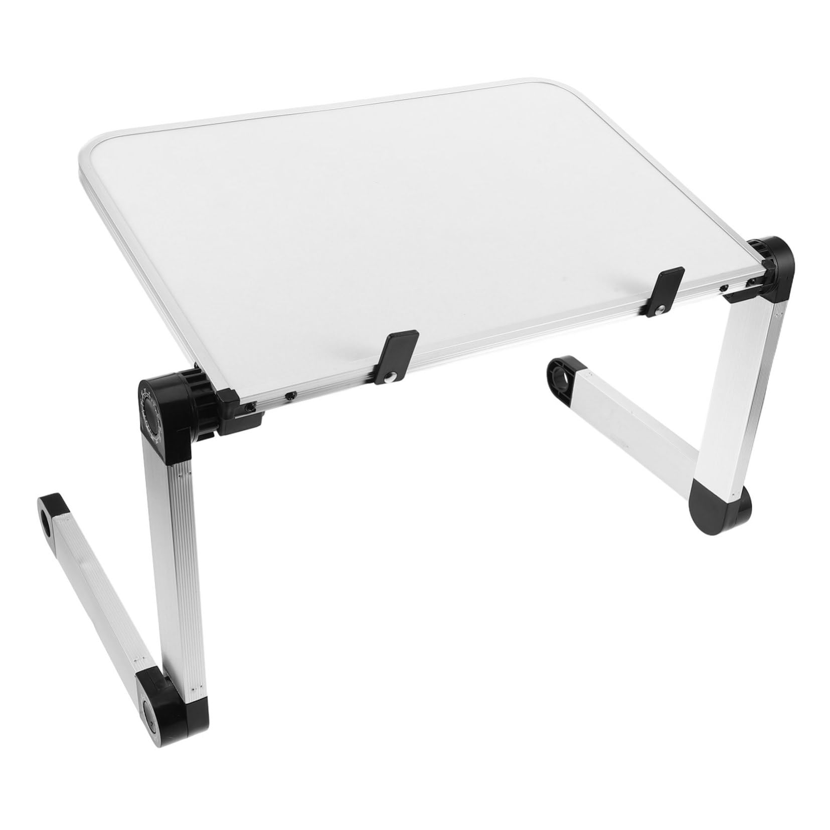 Housoutil Soporte Portátil Ajustable de Aleación y Abs para Ordenador, Elevador Plegable Regulable Adecuado para Escritorio y Oficina Moderna