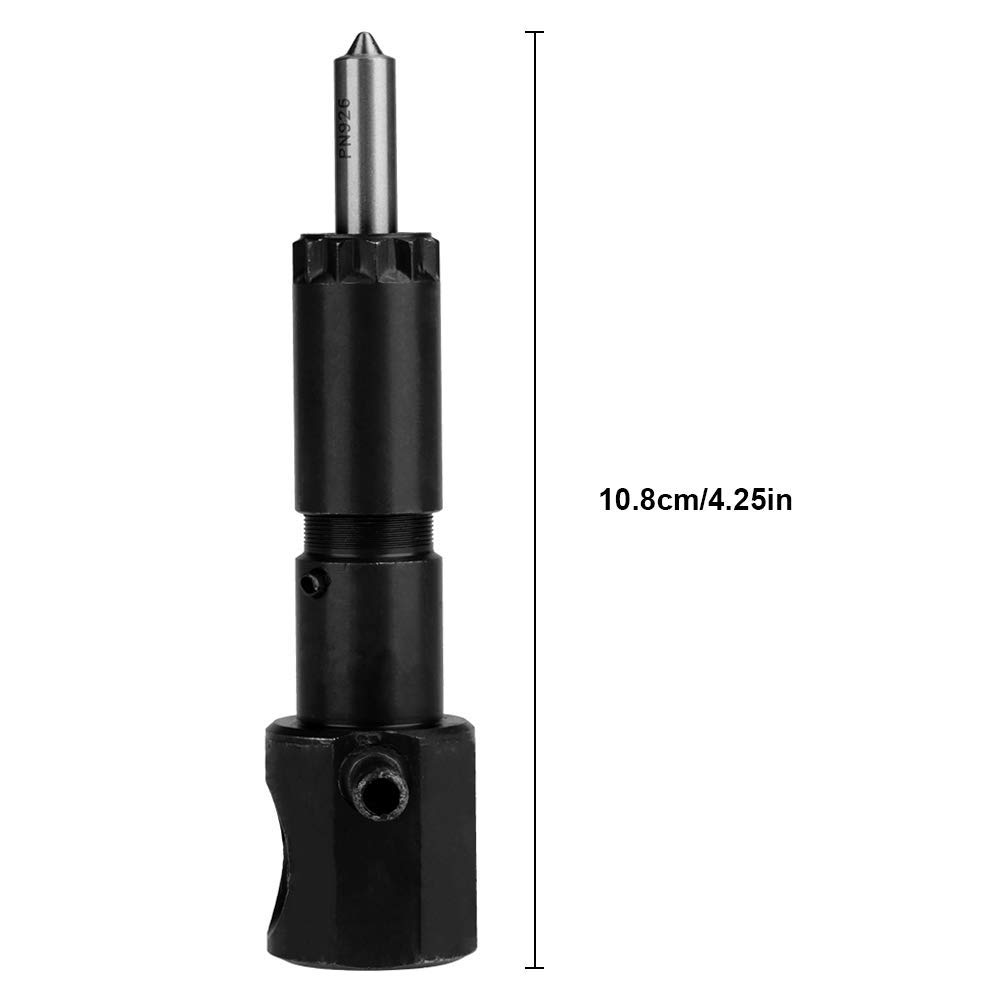 Iniettore di carburante Aramox, iniettore di carburante nero completamente in metallo 108 mm per Kipor 186F 186FA 186FAE 418CC
