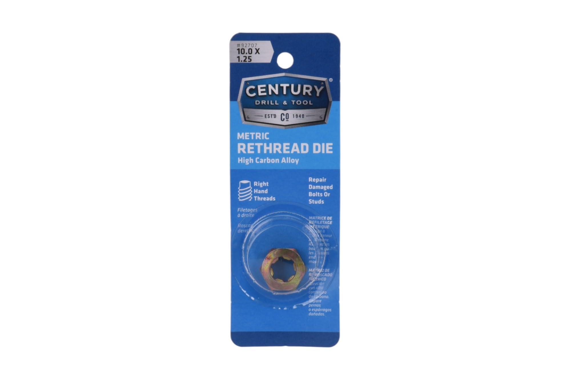 Century Drill & Tool 92707 Rethreading Die, M10 x 1.25 — Amazon image 4