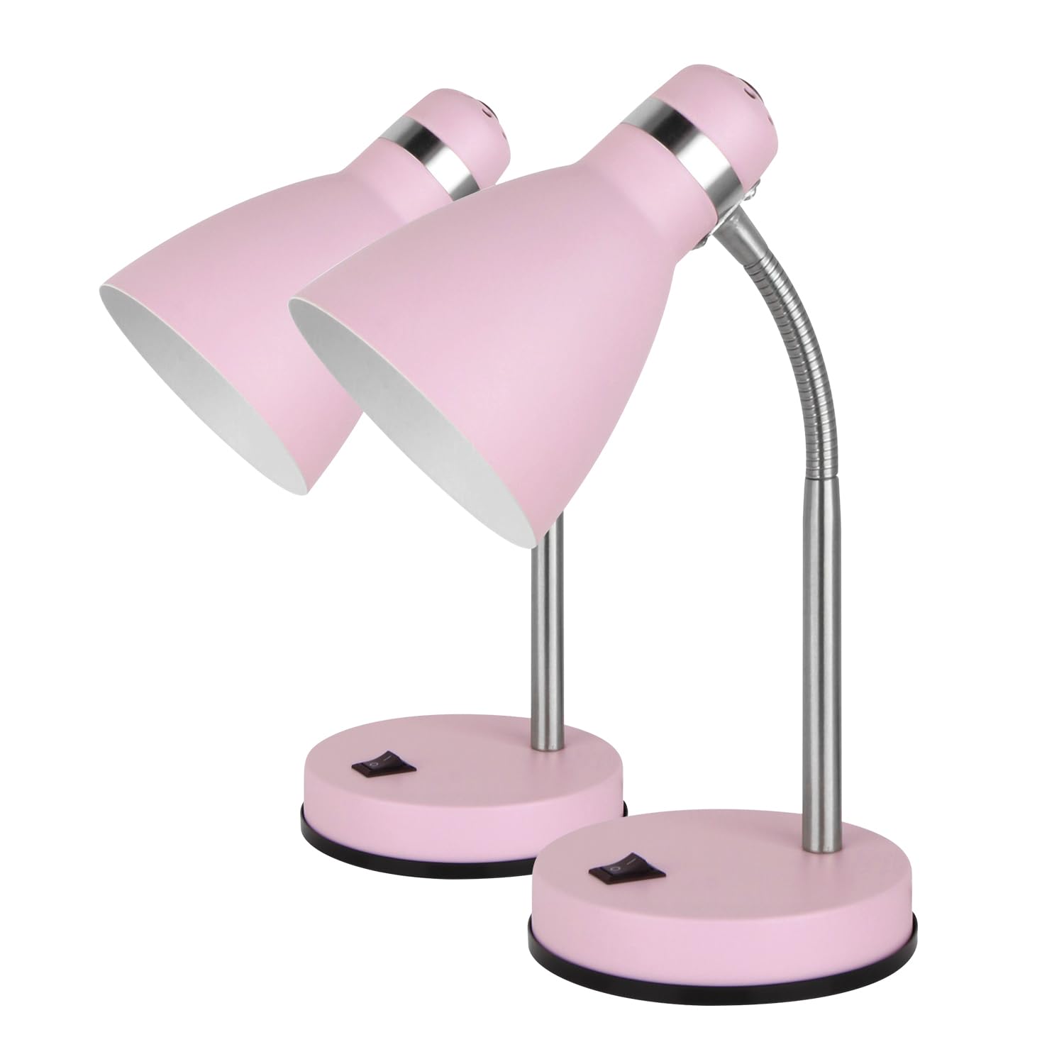 LED Universum Lampa stołowa jaśmin do LED E27 źródło światła maks. 40 W (nie wchodzi w zakres dostawy) lampka do czytania lampa do pokoju dziecięcego, lampa biurkowa metalowa, 1,5 m kabel