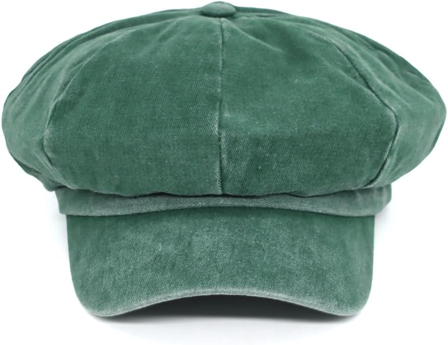 WITHMOONS Plain Baker Boy Hat Twill Cotton Beret Cap Newsboy Hat Washed Adjustable JDG1582 - Image 2