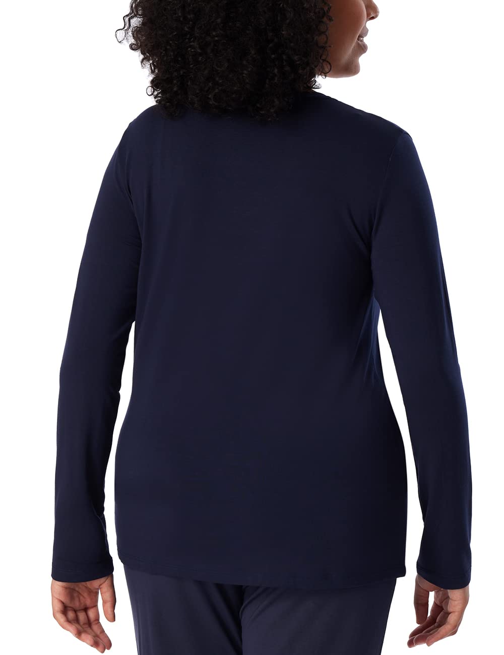 Schiesser Damen Schlafshirt Langarm Modal - Mix + Relax Pyjamaoberteil