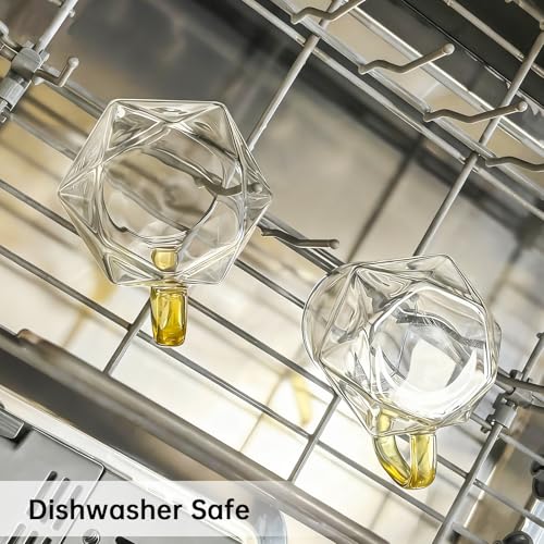 Set de 2 mugs de vidrio para café 350 ml miniatura 4