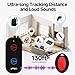 JTD Key Finder with 2 Receivers, 1 Lost Wireless Car Tracker Keychain 130ft 85dB RF Keys Locator Tracker for Finding Wallet, Key, Pet,TV Remote Control, No Phone, Mobile App Required