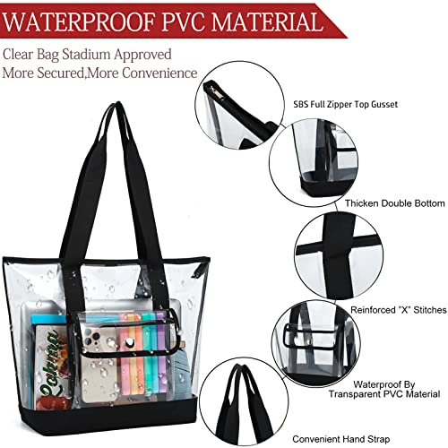 Kui Wan Tote Bag, Clear Bag Stadium Approved Clear Tote Bag For Women Pvc Clear Stadium Bag And Travel Clear Beach Bag #TOP3