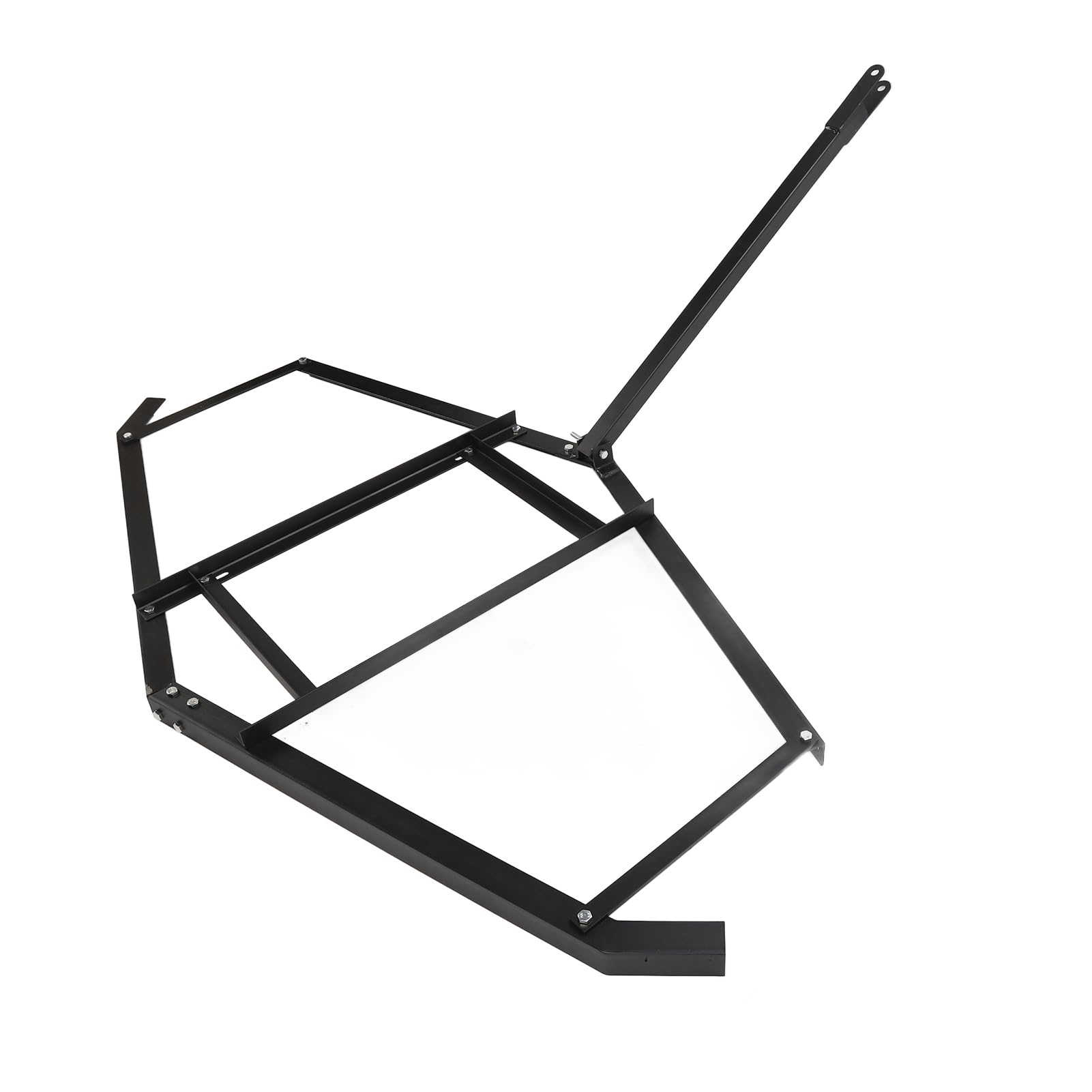 Fafeicy Rastrillo Nivelador de Césped de Acero Resistente de 74 Pulgadas, Construcción Duradera, Peso Máximo de 50 Libras, Ideal para Remolques de Jardín ATV UTV y Nivelación de Patio