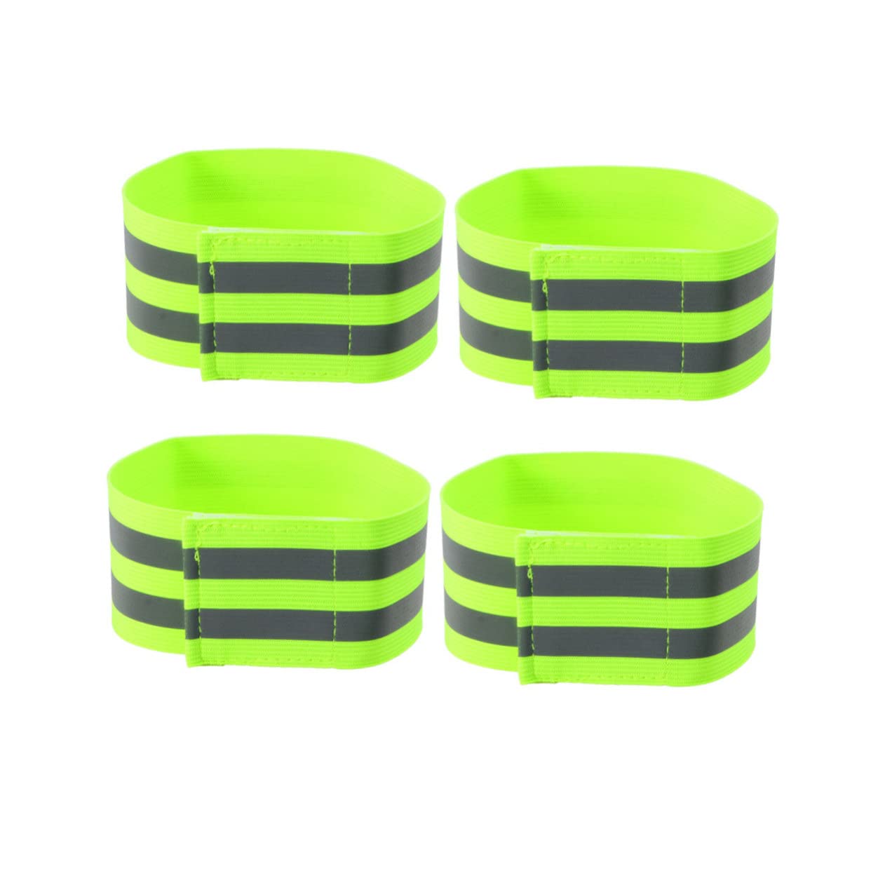 Sosoport Bandes réfléchissantes Bande réfléchissante Confortable Bracelet réfléchissant Bracelet reflechissant etendoir Running Bandes de Cheville réfléchissantes Green