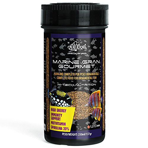 Haquoss Marine Gran Gourmet Mangime in Granuli per Pesci Marini Tropicali, 250 ml/137 gr