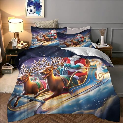 Housse de couette microfibre hypoallergique 200x200 parure lit ado