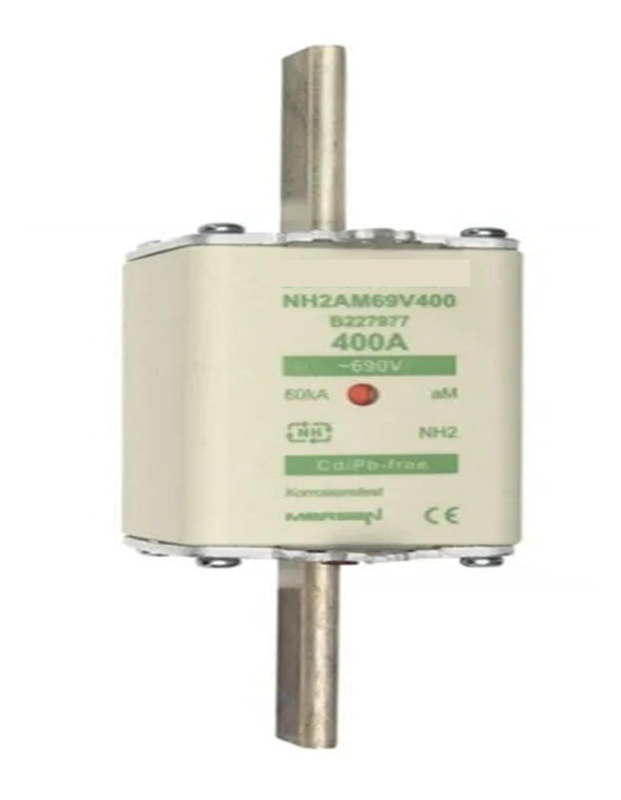 Fusibles NH2AM69V400 B227977 à fort pouvoir de coupure pour moteurs électriques triphasés