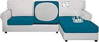 Vista 106 de Easy-Going Funda de cojín 100% impermeable para asiento de sofá, funda de cojín elástica de muebles, para niños, mascotas, cojín de sofá biplaza