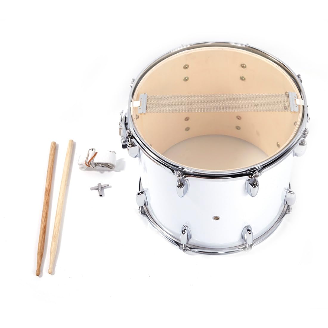 14 inch x 10 inch drum kit, suitable for beginners' military drum set