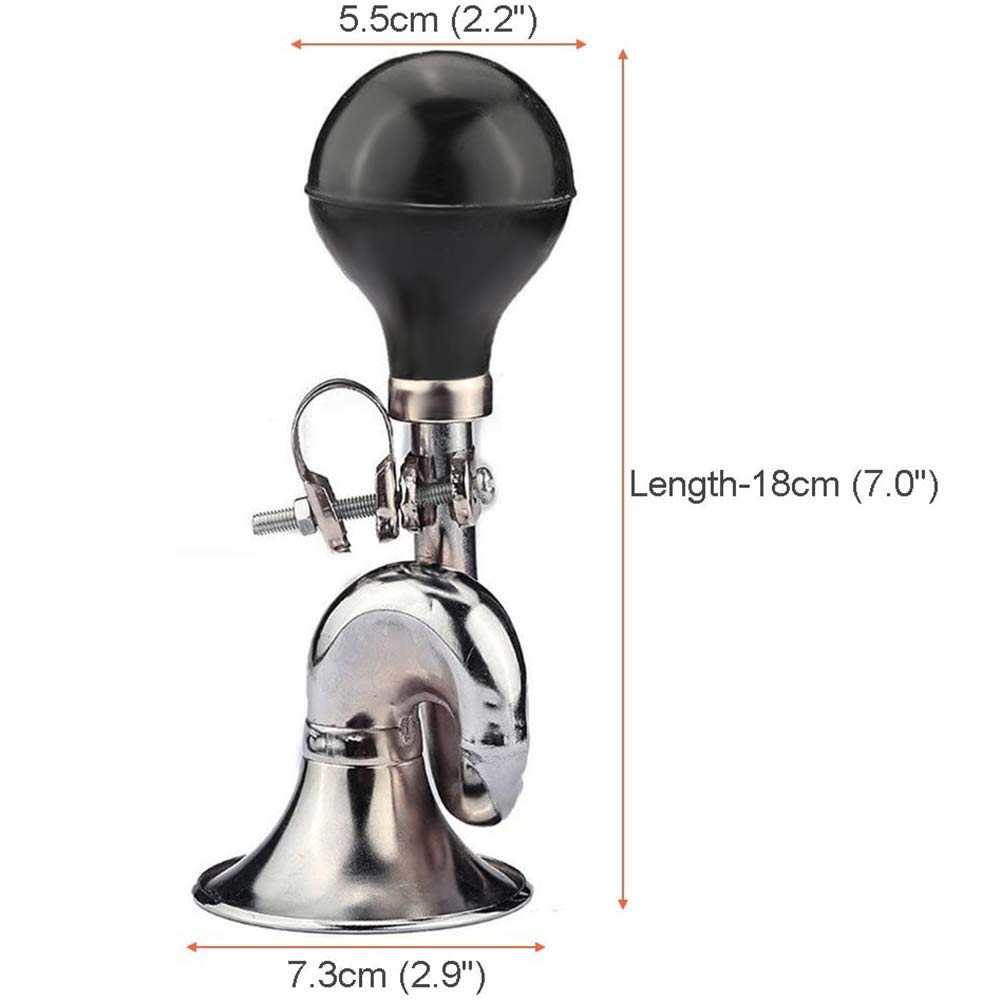 Trombetta Per Bicicletta - Campanello Classico In Alluminio, Per Manubrio, Stile Retrò - Foto 2