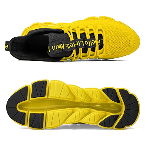 Image of Hello MrLin Men's Running Shoes Non Slip Athletic Tennis Walking Blade Type Sneakers Hip Hop